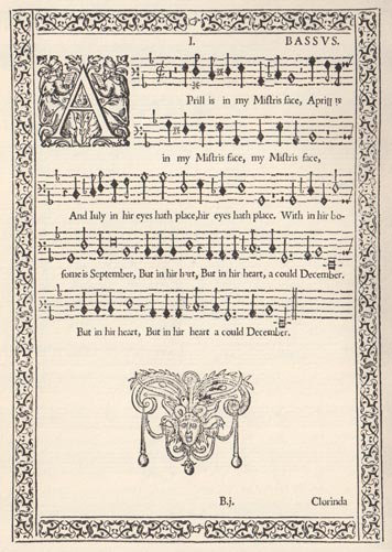 Manuscript of April is in my mistress' face